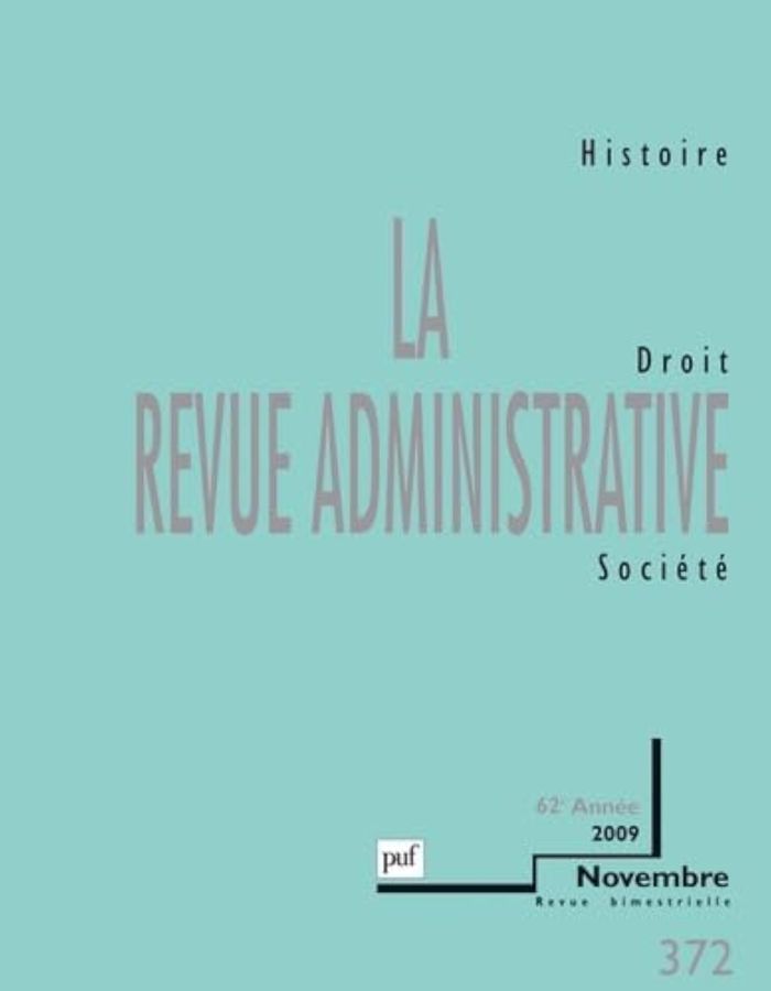 Couverture du livre « LA REVUE ADMINISTRATIVE 2009 - N  372 » de Collectif, librairie Les Contes Infusés à Corte