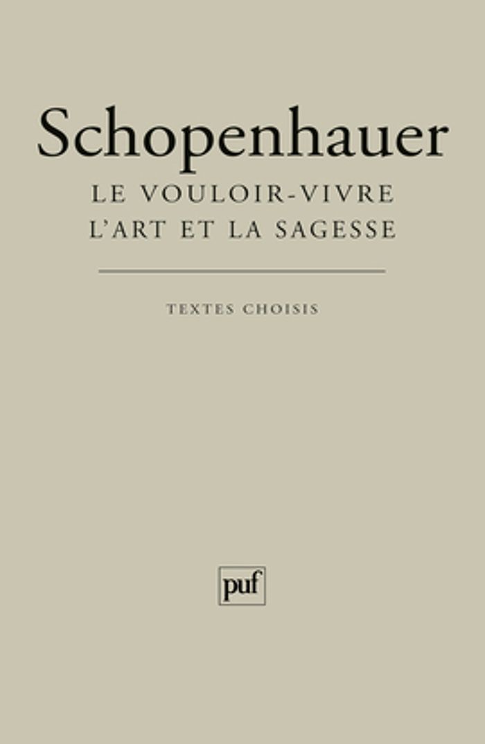 Couverture du livre « Le vouloir-vivre » de Arthur Schopenhauer, librairie Les Contes Infusés à Corte