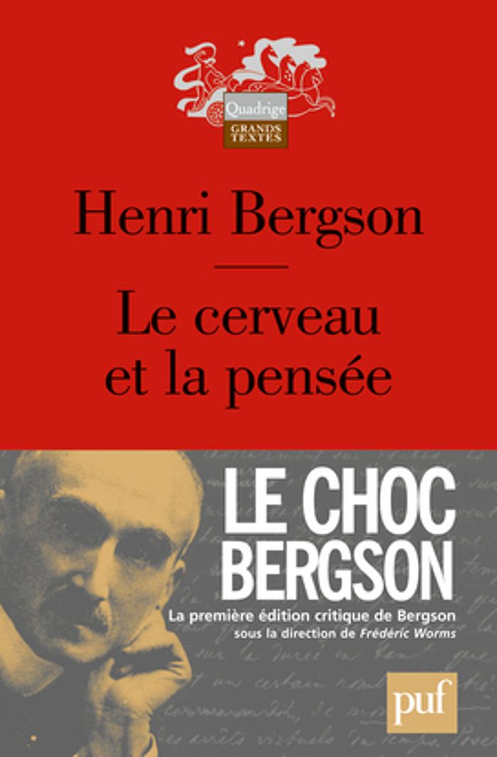 Couverture du livre « LE CERVEAU ET LA PENSEE » de Henri Bergson, librairie Les Contes Infusés à Corte