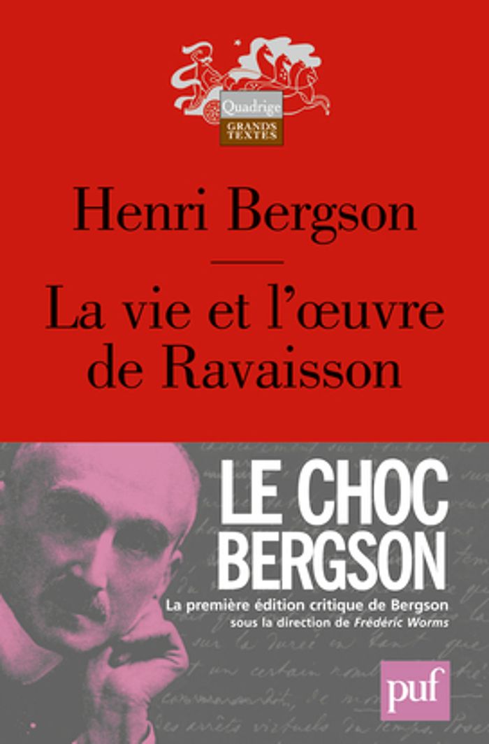 Couverture du livre « LA VIE ET L'OEUVRE DE RAVAISSON » de Henri Bergson, librairie Les Contes Infusés à Corte