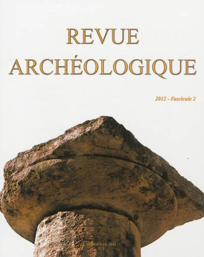 Couverture du livre « REVUE ARCHEOLOGIQUE 2012, N 2 - VARIA » de Xxx, librairie Les Contes Infusés à Corte