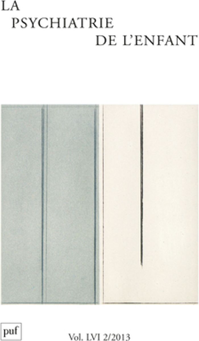 Couverture du livre « PSYCHIATRIE DE L'ENFANT 2013, VOL. 56 (2) - LA PEDOPSYCHIATRIE : REGARD SUR D'AUTRES CULTURES » de Xxx, librairie Les Contes Infusés à Corte