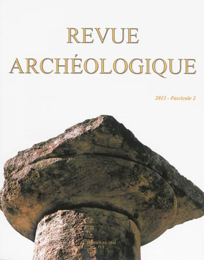 Couverture du livre « REVUE ARCHEOLOGIQUE 2013, N 2 - VARIA » de Xxx, librairie Les Contes Infusés à Corte