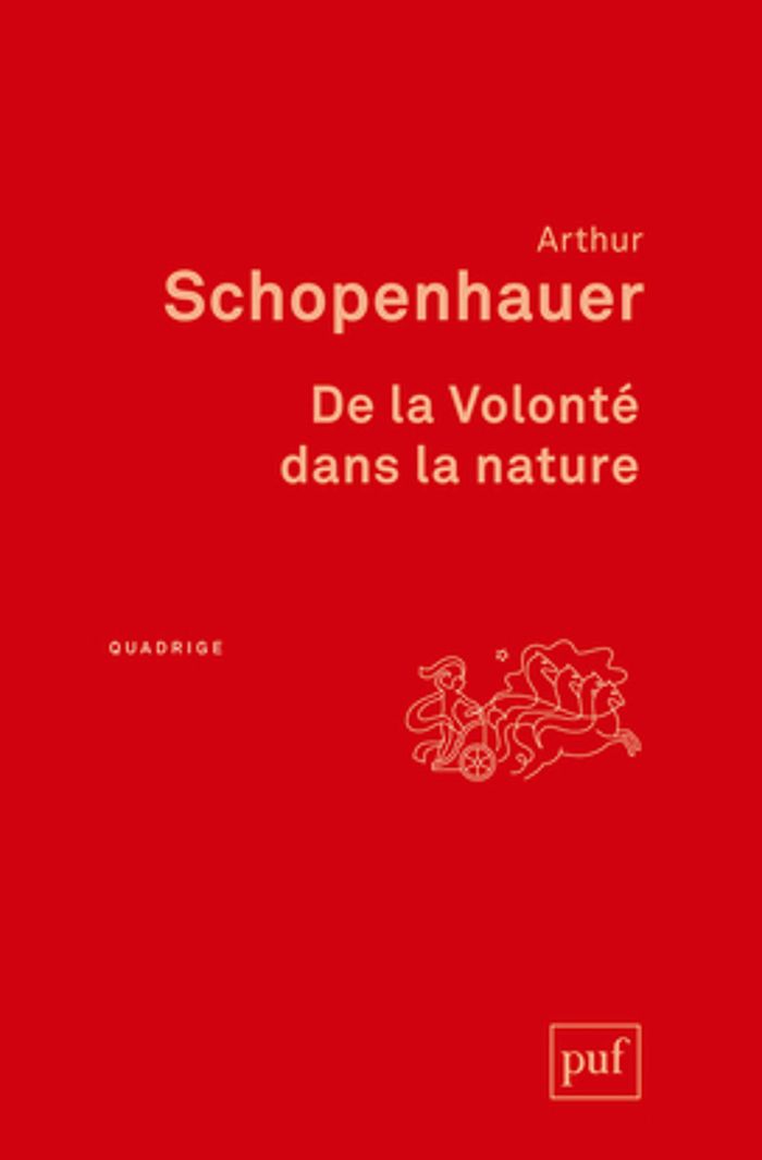Couverture du livre « De la volonté dans la nature », librairie Les Contes Infusés à Corte