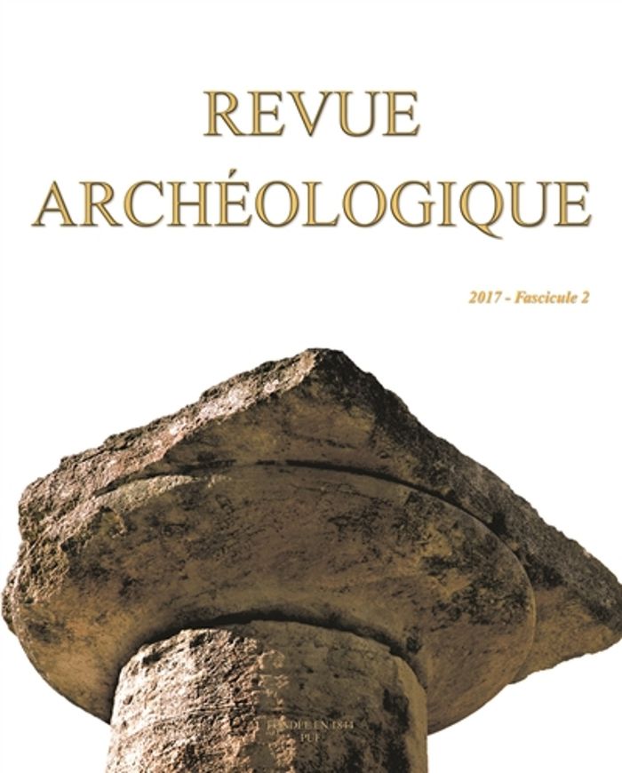 Couverture du livre « REVUE ARCHEOLOGIQUE 2017, N 2 » de Xxx, librairie Les Contes Infusés à Corte