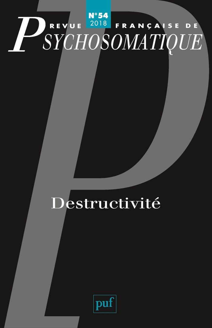 Couverture du livre « REVUE FRANCAISE DE PSYCHOSOMATIQUE N  54 (2018) » de Xxx, librairie Les Contes Infusés à Corte