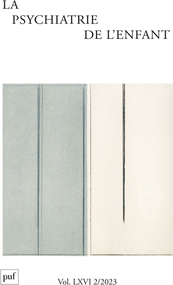 Couverture du livre « PSYCHIATRIE DE L'ENFANT 2023, VOL. 66(2) - PSYCHE INFANTILE ET RESSOURCES THERAPEUTIQUES » de Xxx, librairie Les Contes Infusés à Corte