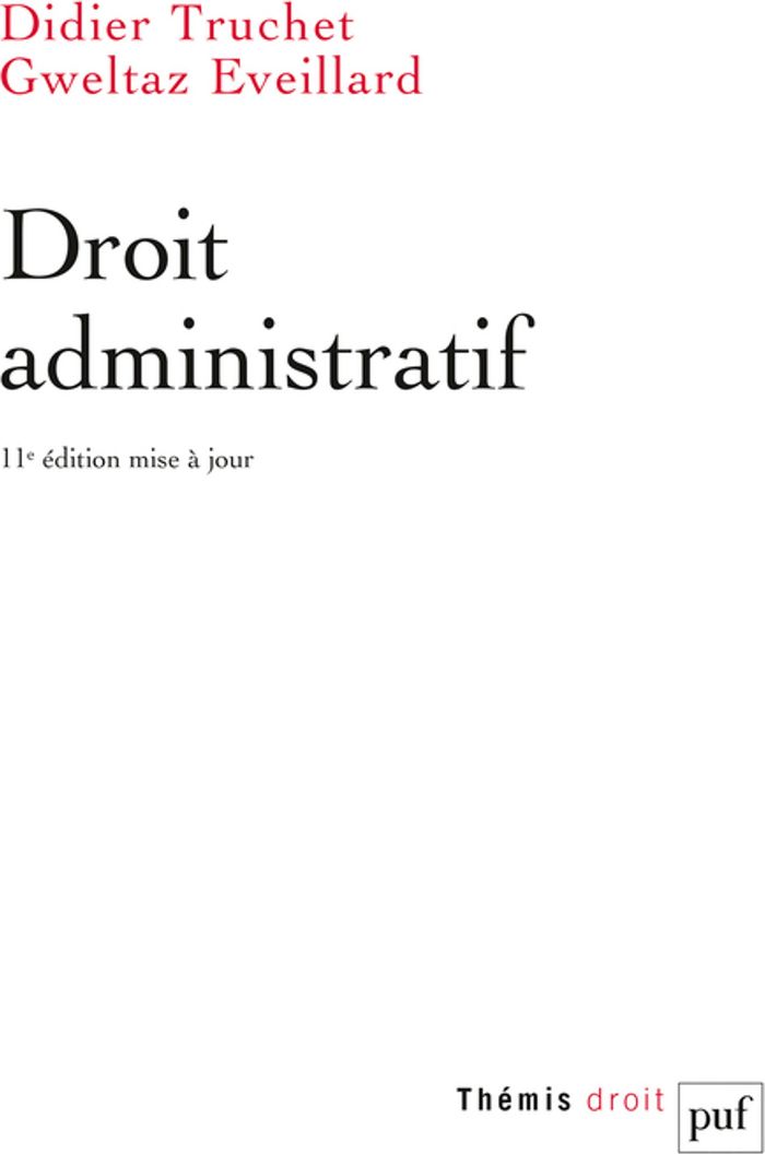 Couverture du livre « Droit administratif » de Gweltaz Éveillard, librairie Les Contes Infusés à Corte