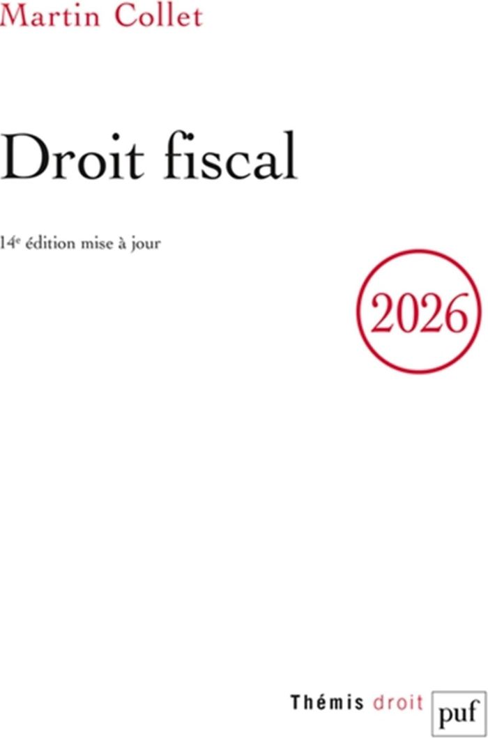 Couverture du livre « Droit fiscal » de Martin Collet, librairie Les Contes Infusés à Corte