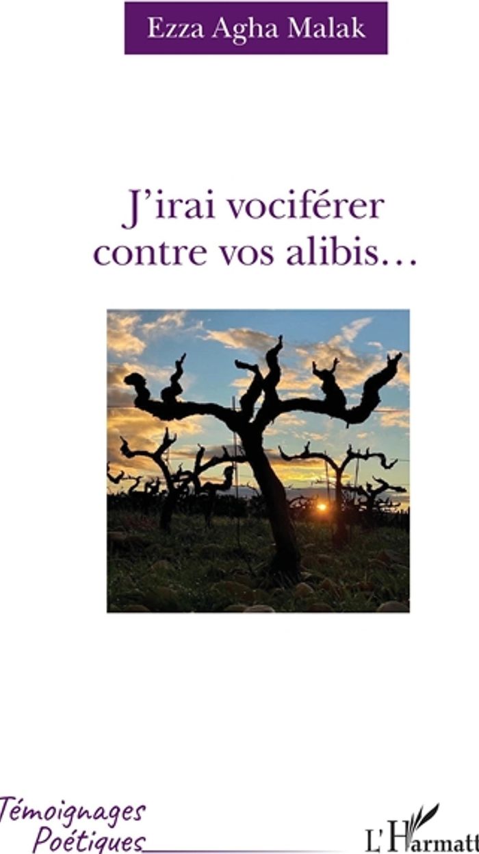 Couverture du livre « J'IRAI VOCIFERER CONTRE VOS ALIBIS... » de Agha Malak Ezza, librairie Les Contes Infusés à Corte