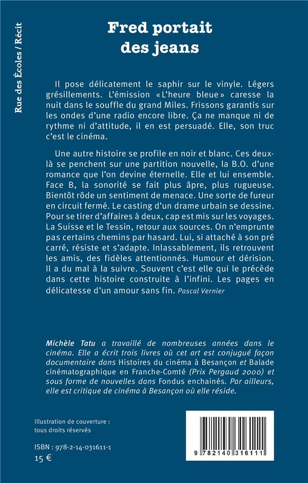 Quatrième de couverture de « FRED PORTAIT DES JEANS »
