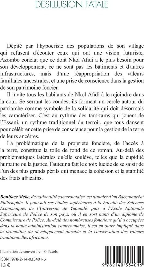 Quatrième de couverture de « DESILLUSION FATALE »