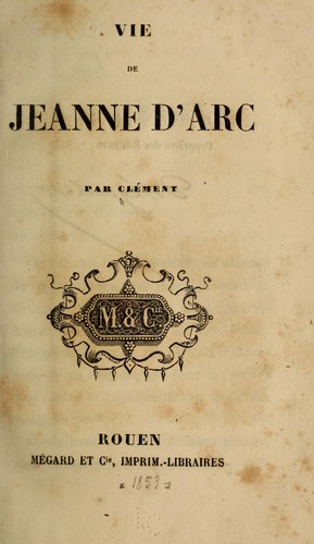 Couverture du livre « JEANNE D'ARC » de Xxx, librairie Les Contes Infusés à Corte