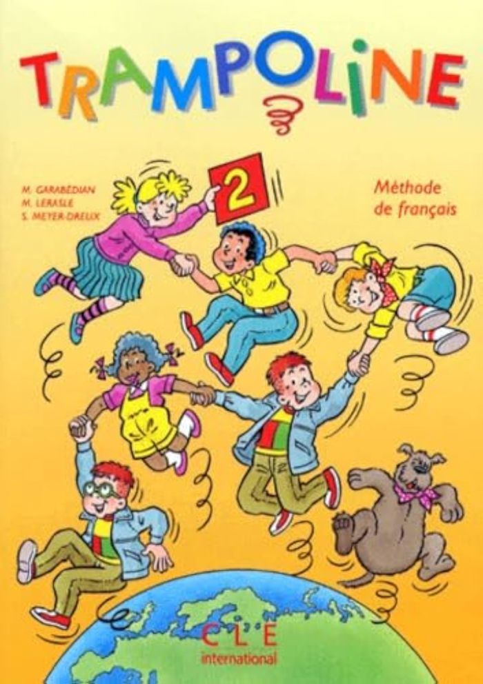 Couverture du livre « TRAMPOLINE 2LIVRE DE L'ELEVE » de Garabedian/lerasle, librairie Les Contes Infusés à Corte