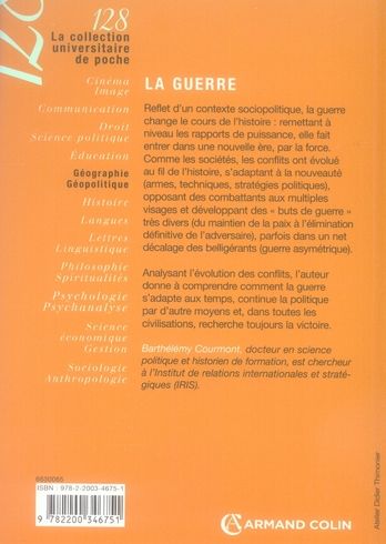 Quatrième de couverture de « LA GUERRE »