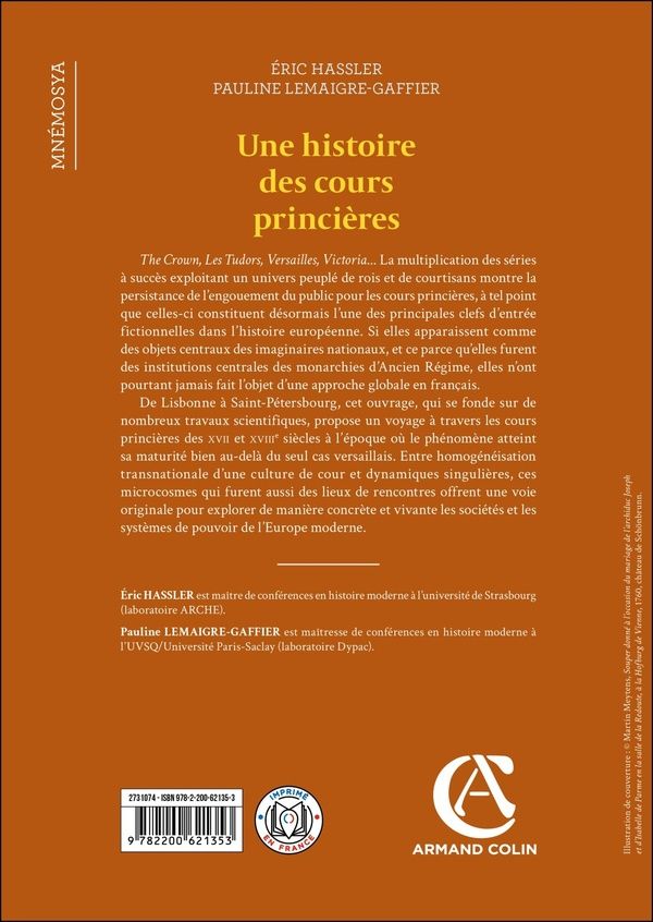 Quatrième de couverture de « Une histoire des cours princières : de Lisbonne à Saint-Pétersbourg, XVIIe-XVIIIe siècles »