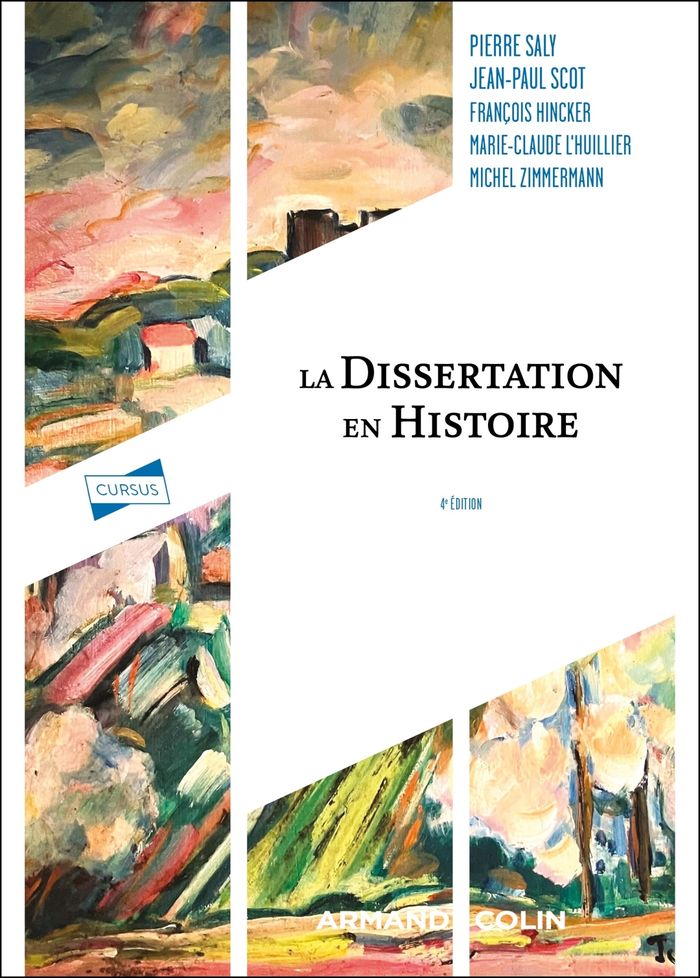 Couverture du livre « La dissertation en histoire » de Pierre Saly, librairie Les Contes Infusés à Corte