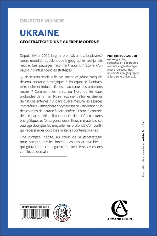 Quatrième de couverture de « Ukraine : géostratégie d'une guerre moderne »