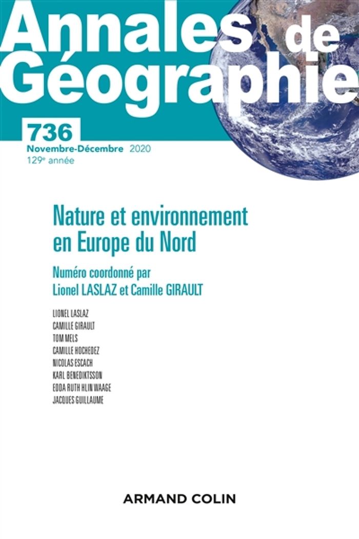 Couverture du livre « ANNALES DE GEOGRAPHIE - N 736 6/2020 VARIA » de Collectif, librairie Les Contes Infusés à Corte