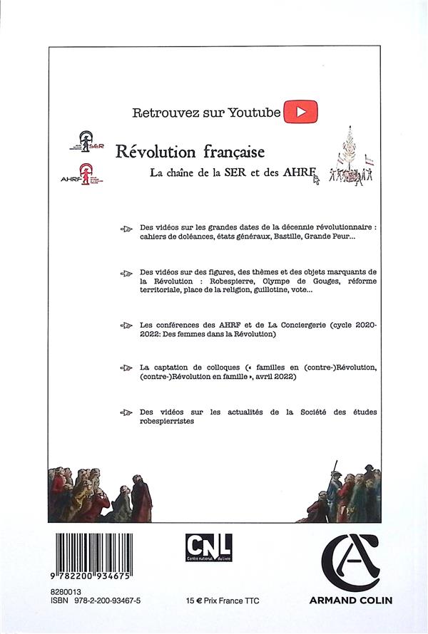 Quatrième de couverture de « ANNALES HISTORIQUES DE LA REVOLUTION FRANCAISE N 414 4/2023 - VARIA »