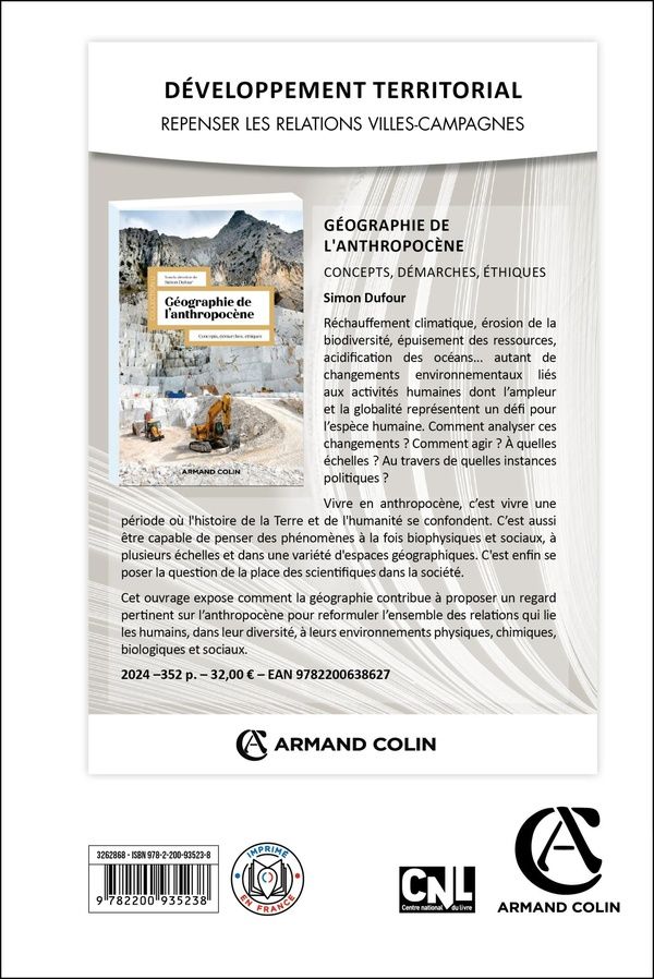 Quatrième de couverture de « ANNALES DE GEOGRAPHIE - N 759-760 5-6/2024 - LE FONCIER EN PERIPHERIES METROPOLITAINES : ANCRAGES TE »