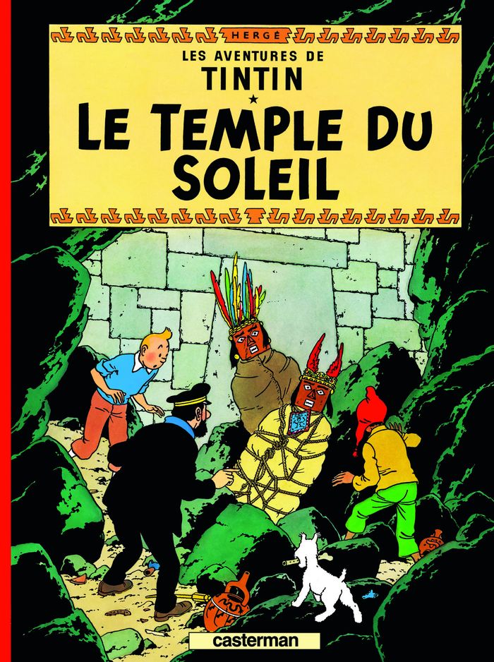 Couverture du livre « TINTIN - T14 - LE TEMPLE DU SOLEIL », librairie Les Contes Infusés à Corte