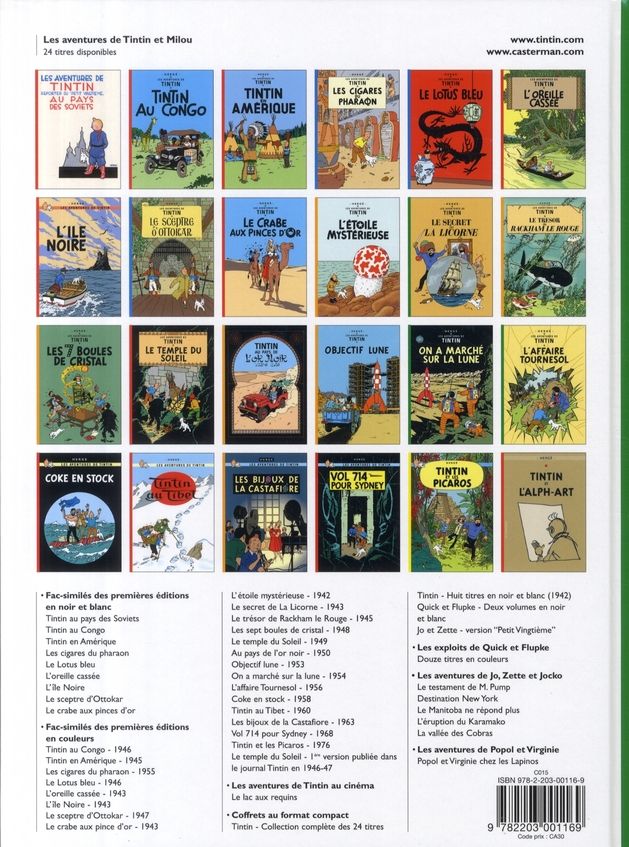 Quatrième de couverture de « TINTIN - T17 - ON A MARCHE SUR LA LUNE »