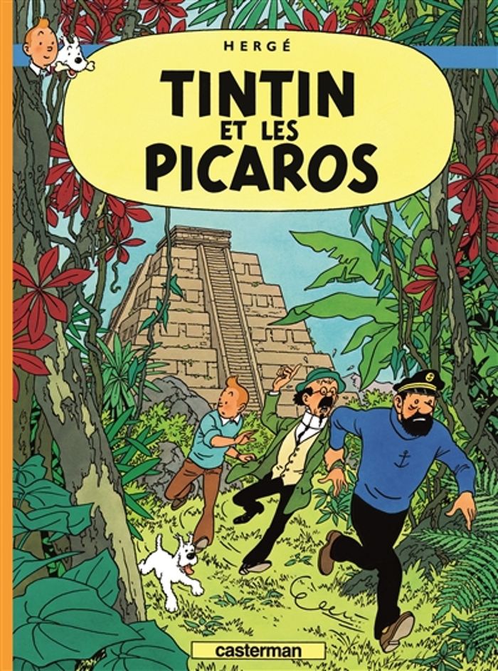 Couverture du livre « Tintin et les Picaros », librairie Les Contes Infusés à Corte
