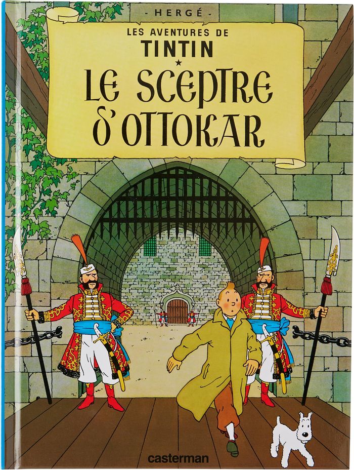 Couverture du livre « Le sceptre d'Ottokar » de Hergé, librairie Les Contes Infusés à Corte