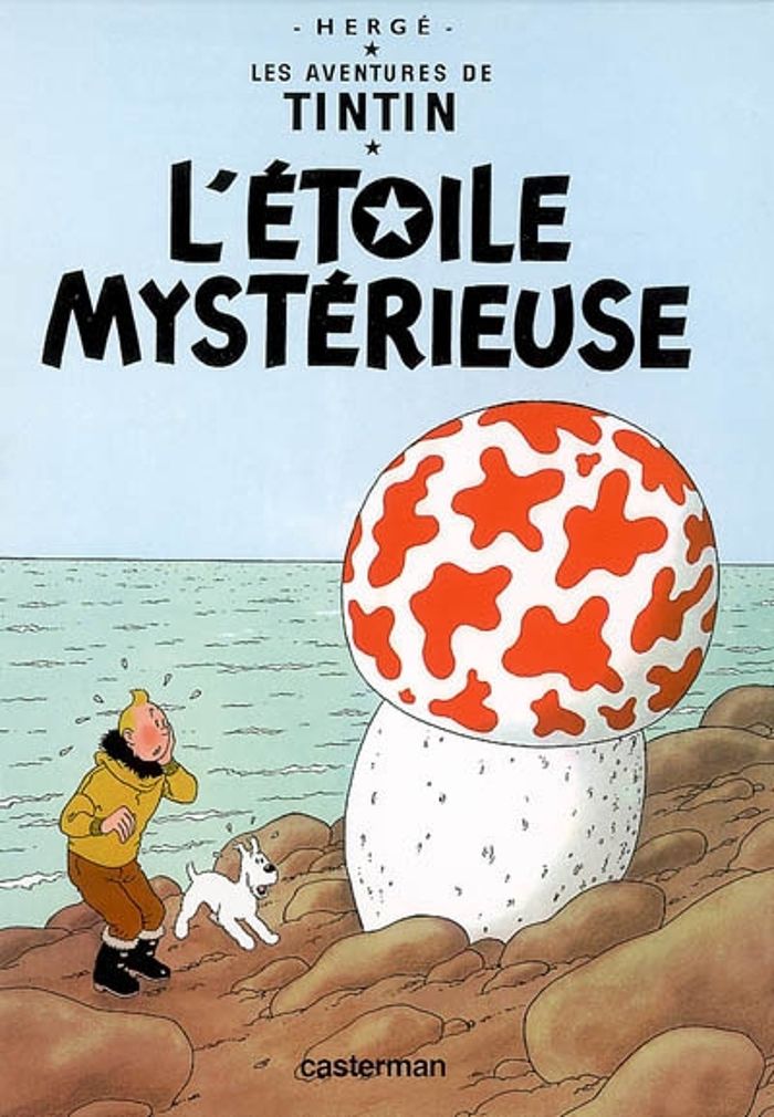 Couverture du livre « L'étoile mystérieuse » de Hergé, librairie Les Contes Infusés à Corte