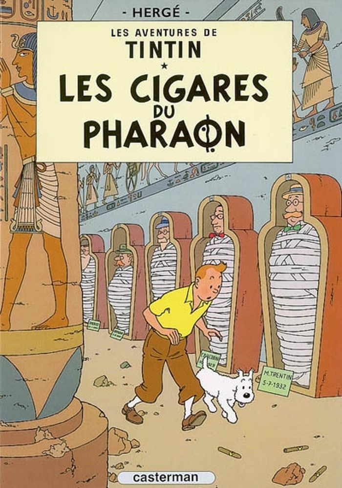 Couverture du livre « Les cigares du pharaon », librairie Les Contes Infusés à Corte