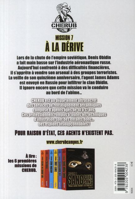 Quatrième de couverture de « À la dérive »