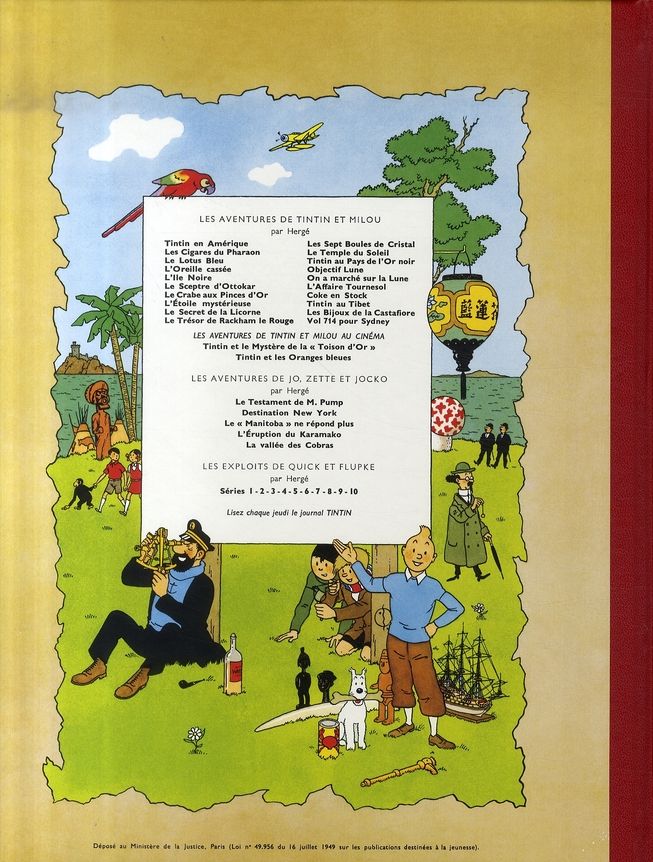 Quatrième de couverture de « Vol 714 pour Sydney »