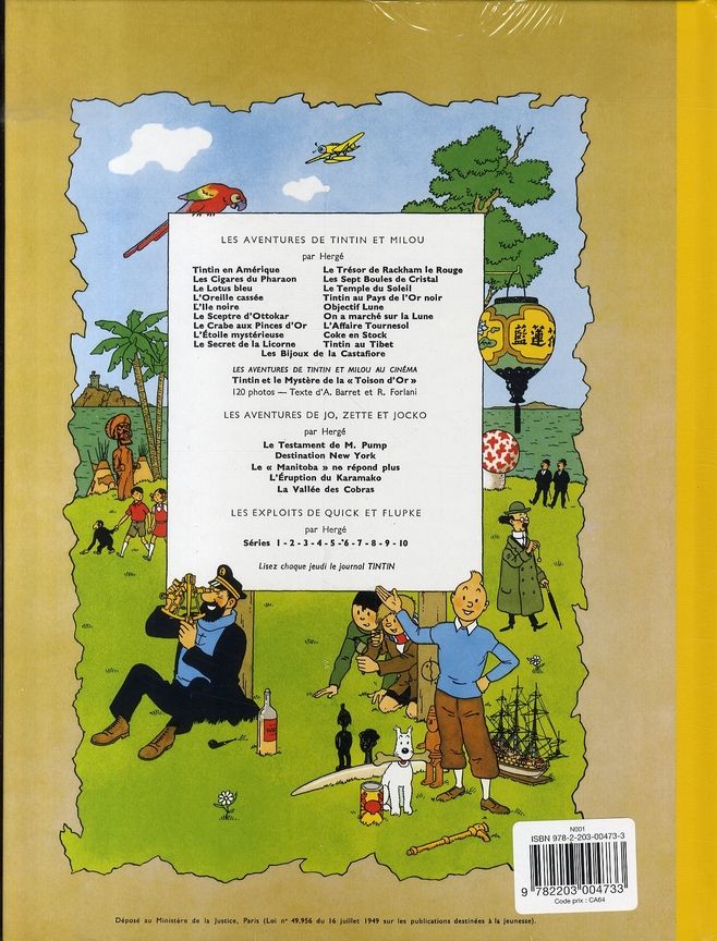 Quatrième de couverture de « Les bijoux de la Castafiore »