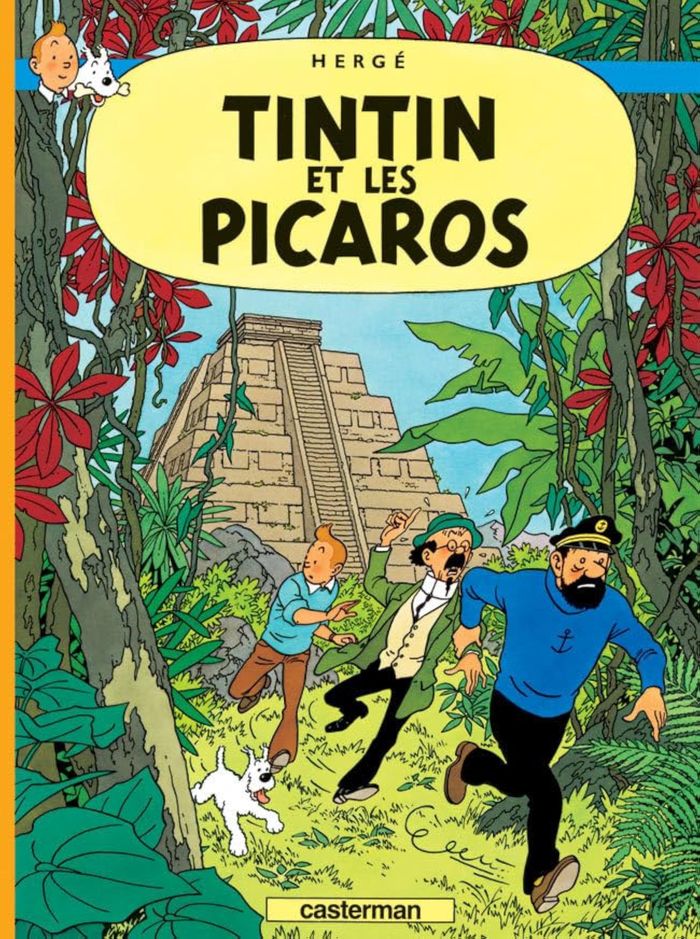 Couverture du livre « Tintin et les Picaros », librairie Les Contes Infusés à Corte
