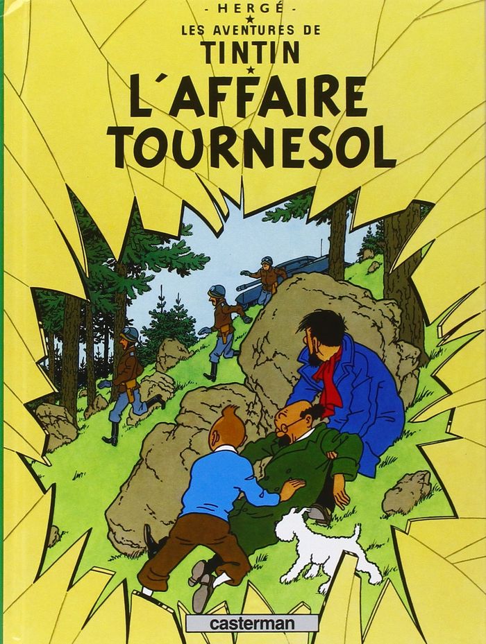 Couverture du livre « L'affaire Tournesol » de Hergé, librairie Les Contes Infusés à Corte