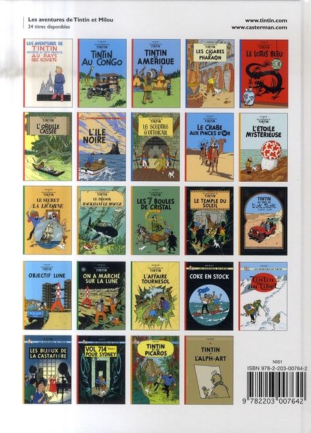 Quatrième de couverture de « Tintin au Tibet »