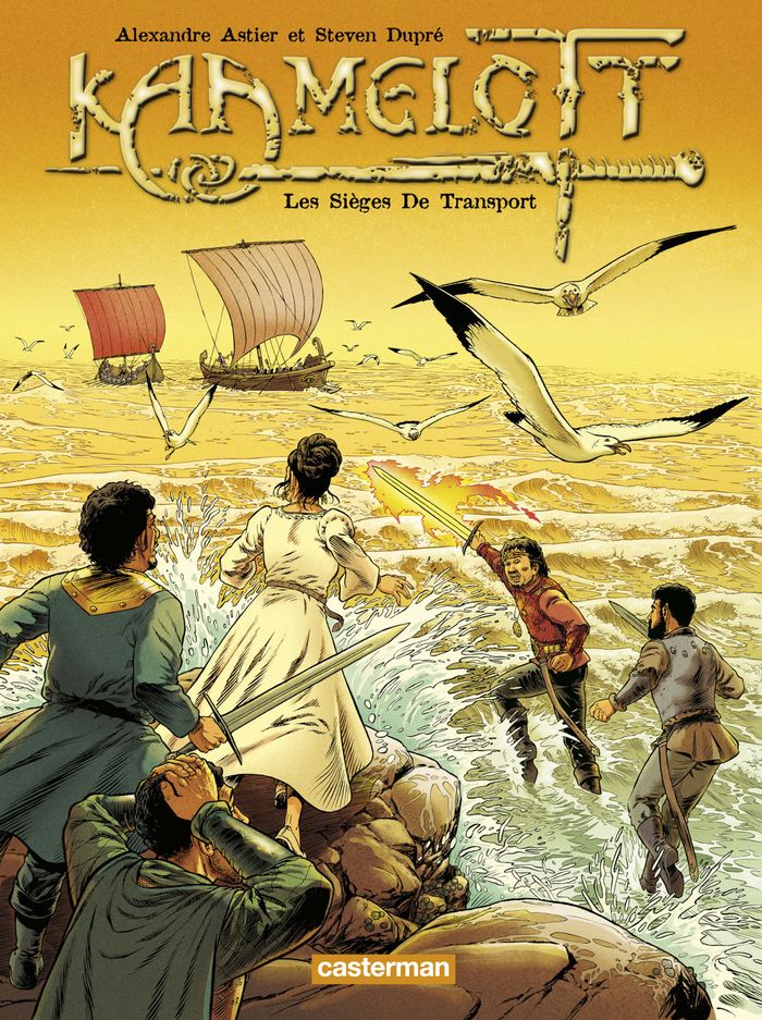 Couverture du livre « KAAMELOTT - T02 - LES SIEGES DE TRANSPORT - ILLUSTRATIONS, COULEUR », librairie Les Contes Infusés à Corte