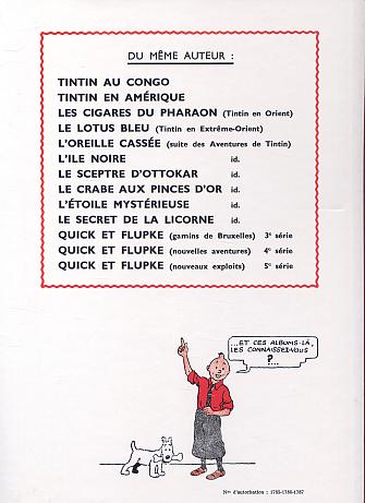 Quatrième de couverture de « Le secret de la "Licorne" »