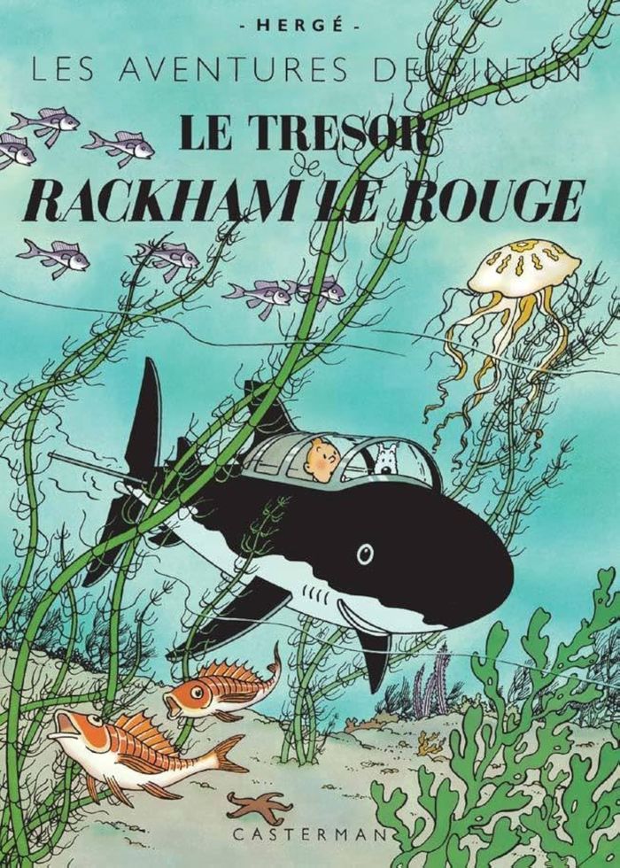 Couverture du livre « TINTIN - FAC-SIMILE COULEURS - T12 - LE TRESOR DE RACKHAM LE ROUGE » de Herge, librairie Les Contes Infusés à Corte
