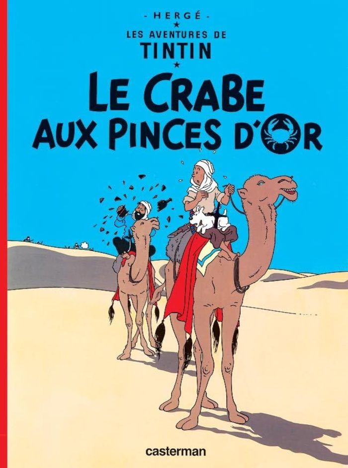 Couverture du livre « Le crabe aux pinces d'or » de Hergé, librairie Les Contes Infusés à Corte