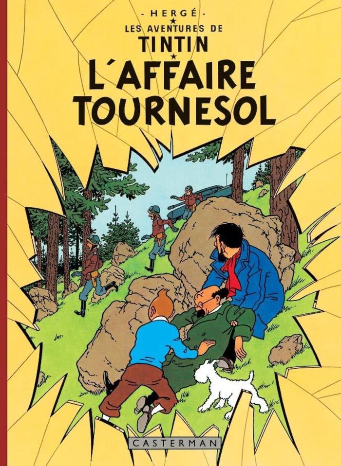 Couverture du livre « L'affaire Tournesol » de Hergé, librairie Les Contes Infusés à Corte
