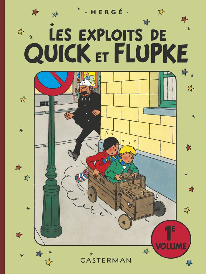 Couverture du livre « Les exploits de Quick et Flupke : intégrale » de Hergé, librairie Les Contes Infusés à Corte