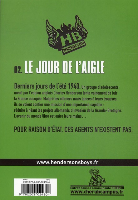 Quatrième de couverture de « Henderson's boys »