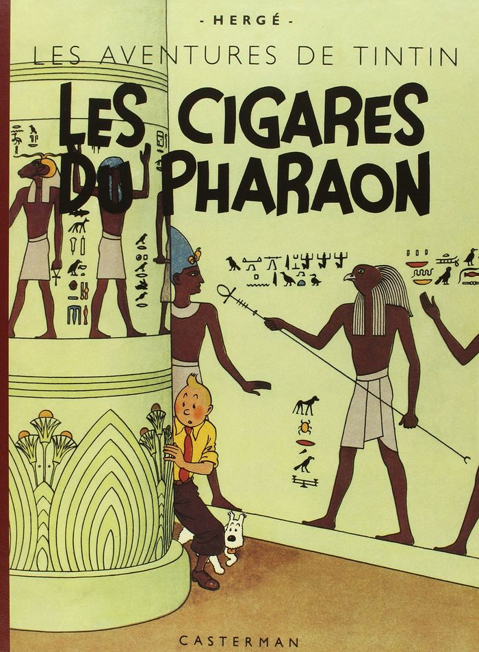 Couverture du livre « Les cigares du pharaon » de Hergé, librairie Les Contes Infusés à Corte
