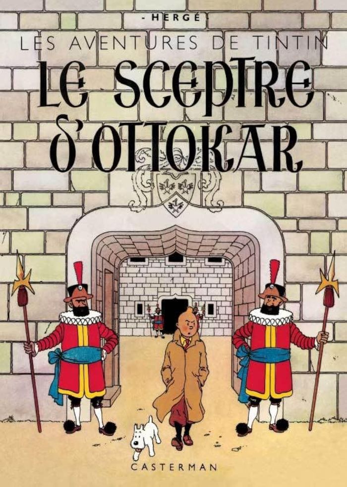 Couverture du livre « Le sceptre d'Ottokar » de Hergé, librairie Les Contes Infusés à Corte