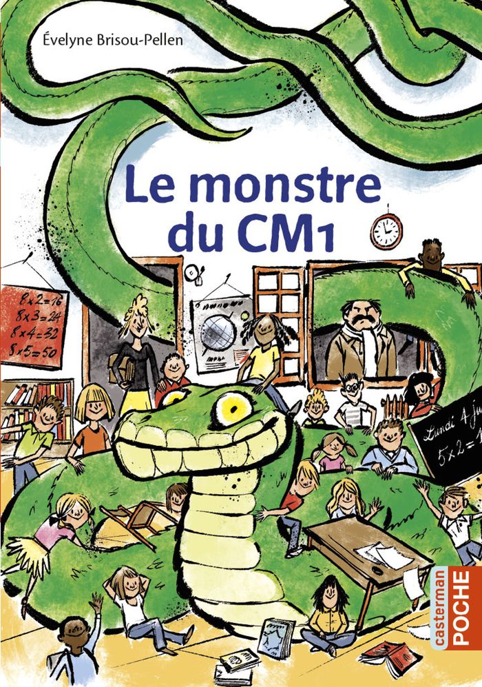 Couverture du livre « Le monstre du CM1 » de Évelyne Brisou-Pellen, librairie Les Contes Infusés à Corte