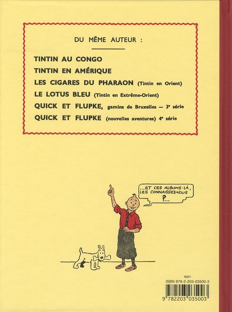 Quatrième de couverture de « L'oreille cassée »