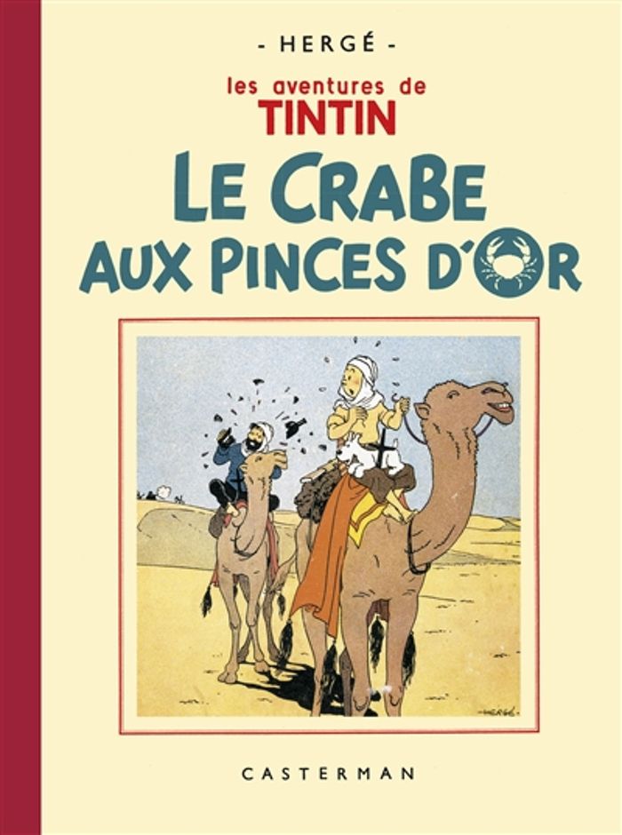 Couverture du livre « Le crabe aux pinces d'or » de Hergé, librairie Les Contes Infusés à Corte