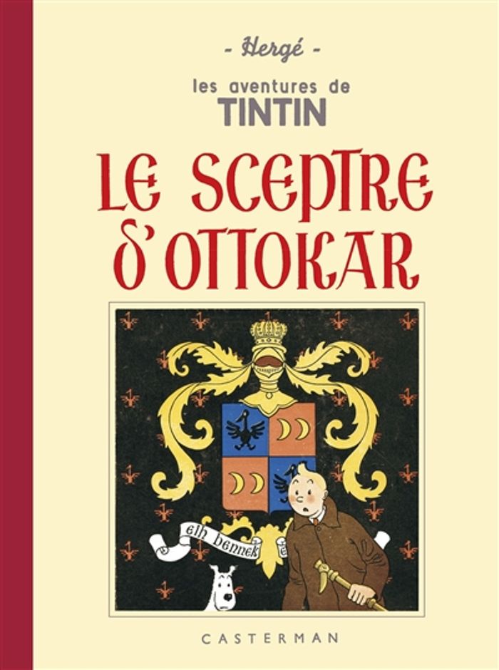 Couverture du livre « Le sceptre d'Ottokar » de Hergé, librairie Les Contes Infusés à Corte